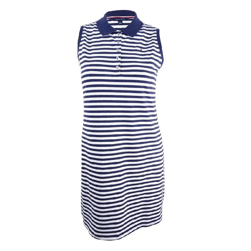 Stylish Women's Clothes for Work and Play Tommy Hilfiger Women's Striped Polo Dress