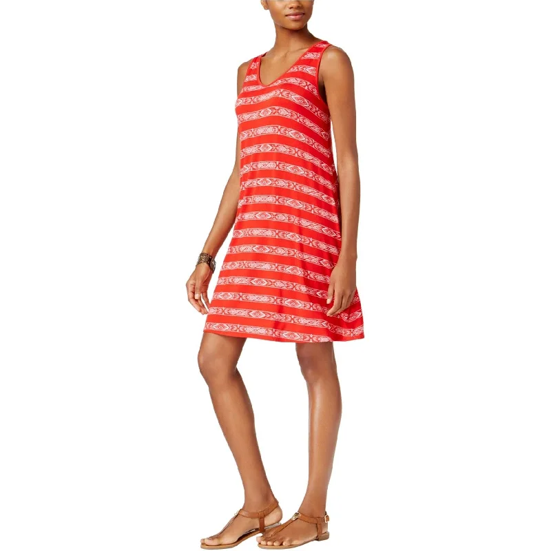 Sales For Clothes G.H. Bass & Co. Womens Striped Sheath Dress, Red, X-Small