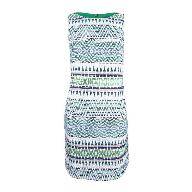 Women's Professional Garments Vince Camuto Women's Geometric Jacquard Dress (10, Green/White) Women's Professional Garments Vince Camuto Women's Geometric Jacquard Dress (10, Green/White)