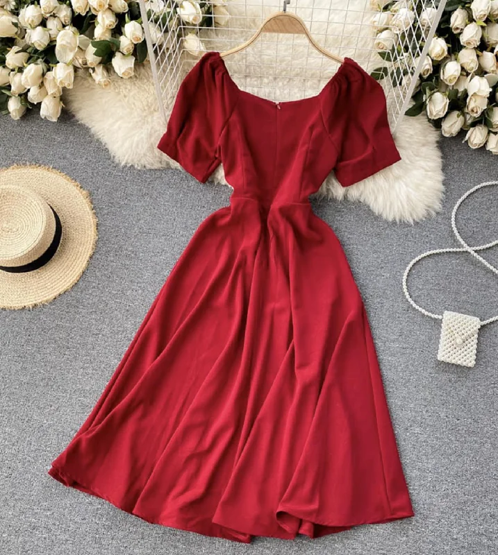 Women Clothes Cute A line short dress  780