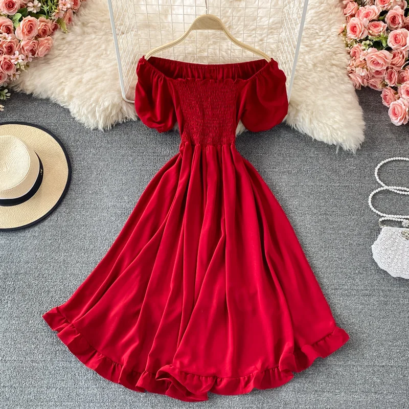 Comfortable Casual Women's Clothing Cute A line high low dress fashion dress  622