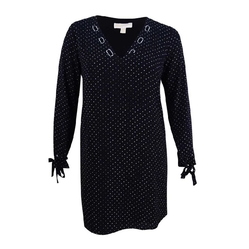 Everyday Wear Michael Kors Women's Embellished Lace-Up Dress
