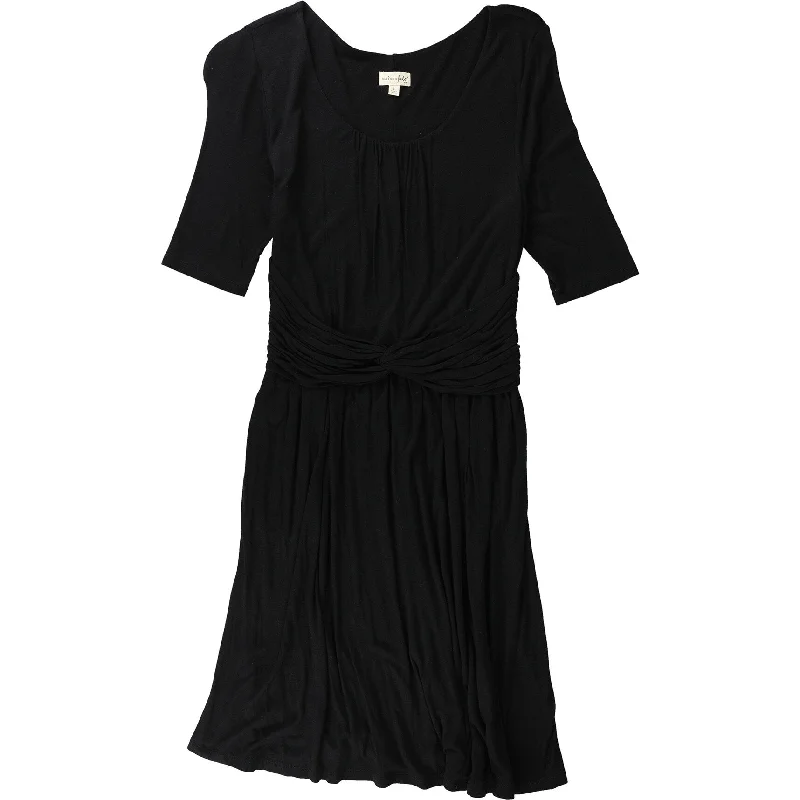 Women's Activewear Garments maison Jules Womens Faux-Wrap Jersey Dress, Black, Large