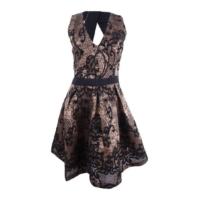 Trendy Outfits For Ladies Endless Rose Women's Brocade A-line Dress