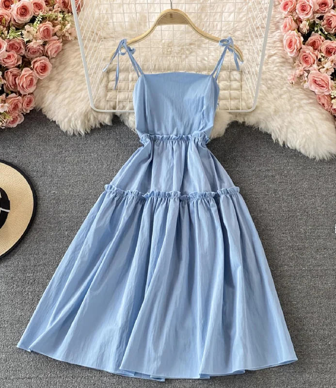 Clothes Woman Cute A line short dress fashion dress  543