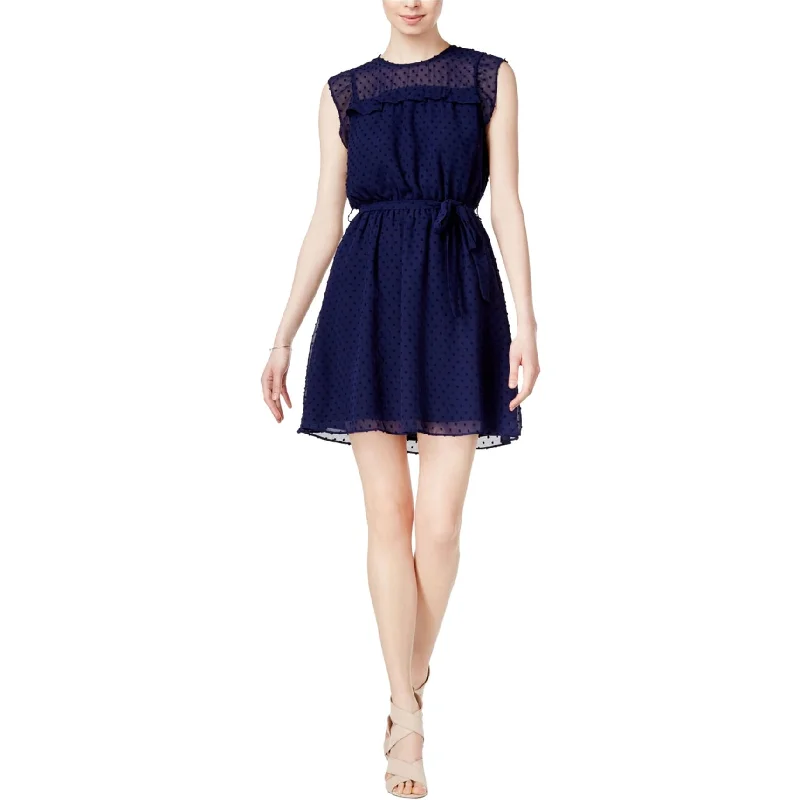 Women's Clothes For Outdoor Events Maison Jules Womens Swiss-Dot Fit & Flare Dress