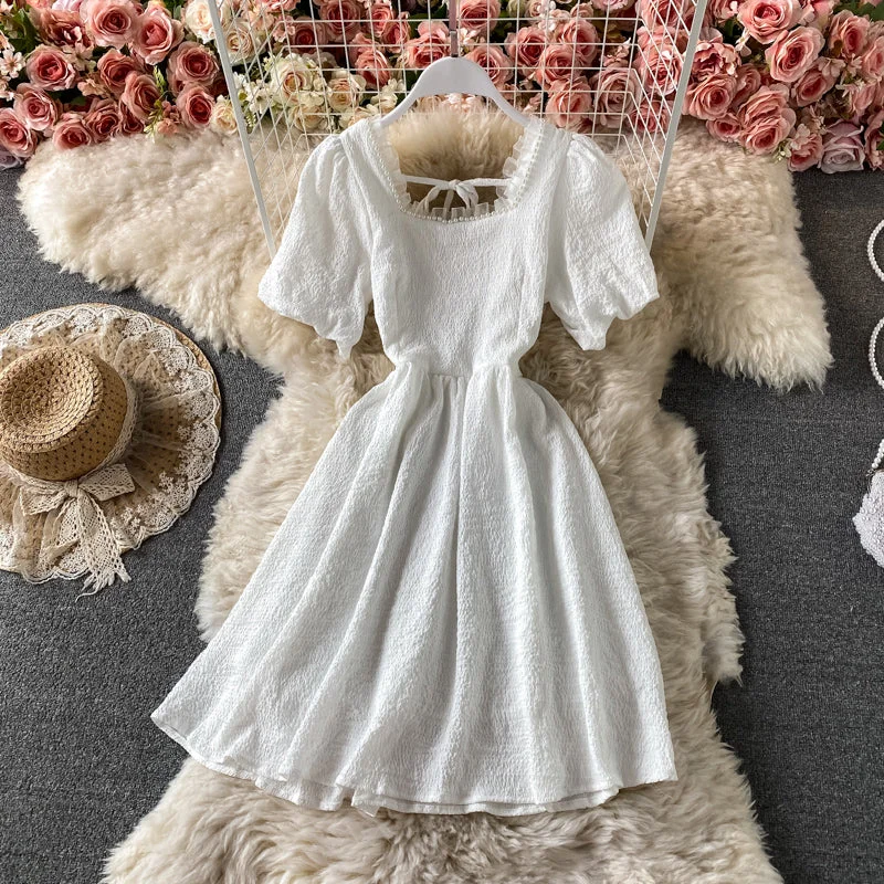 Easygoing Women's Style Cute A line short dress fashion dress  641