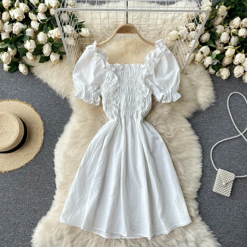Women's Outfit For The Office Cute A line short dress fashion dress  660