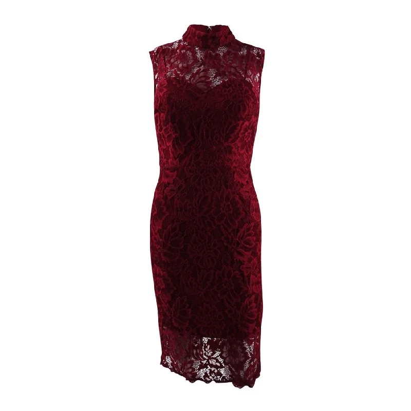 Women's Sporty Chic Clothes Betsy & Adam Women's Lace Sheath Dress
