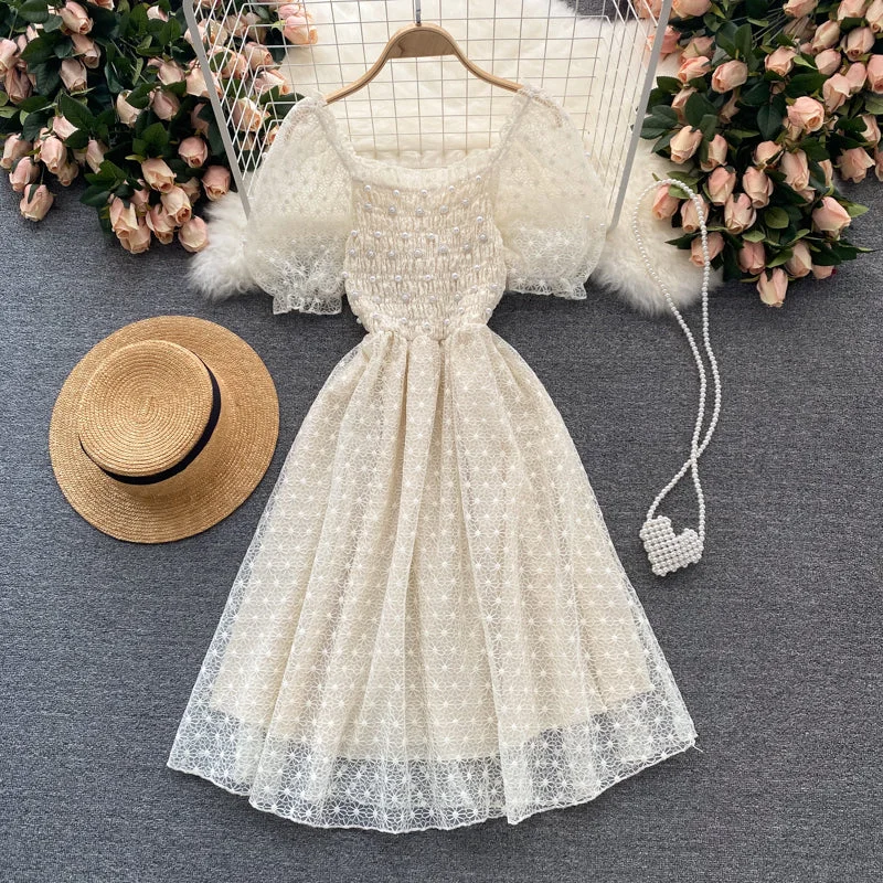 Classic Clothes For Women Cute lace short dress fashion dress  611