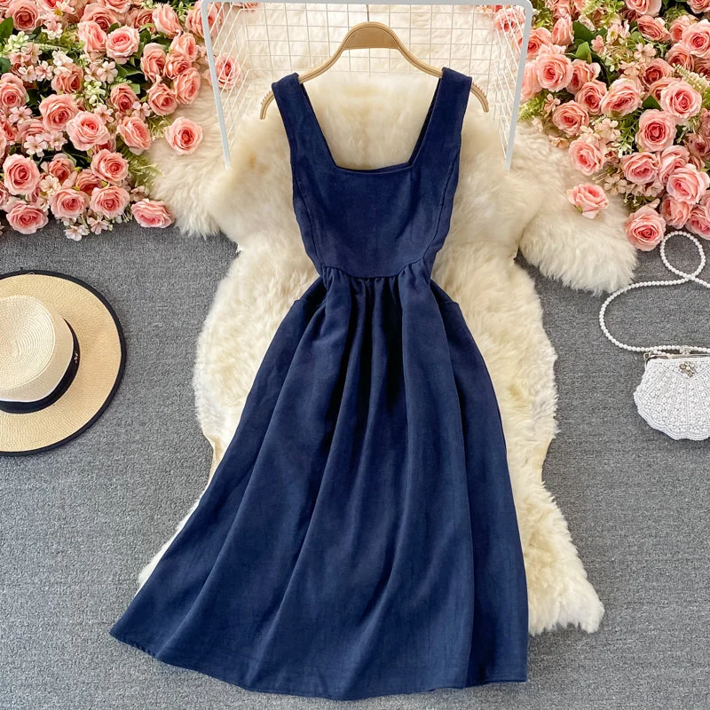 Women Fashion Lovely corduroy A line dress fashion dress  434