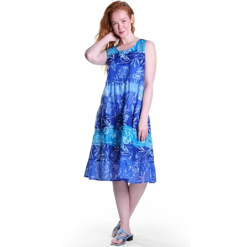Women's Clothing With Trendy Designs La Cera Women's Ombre Printed Tank Dress