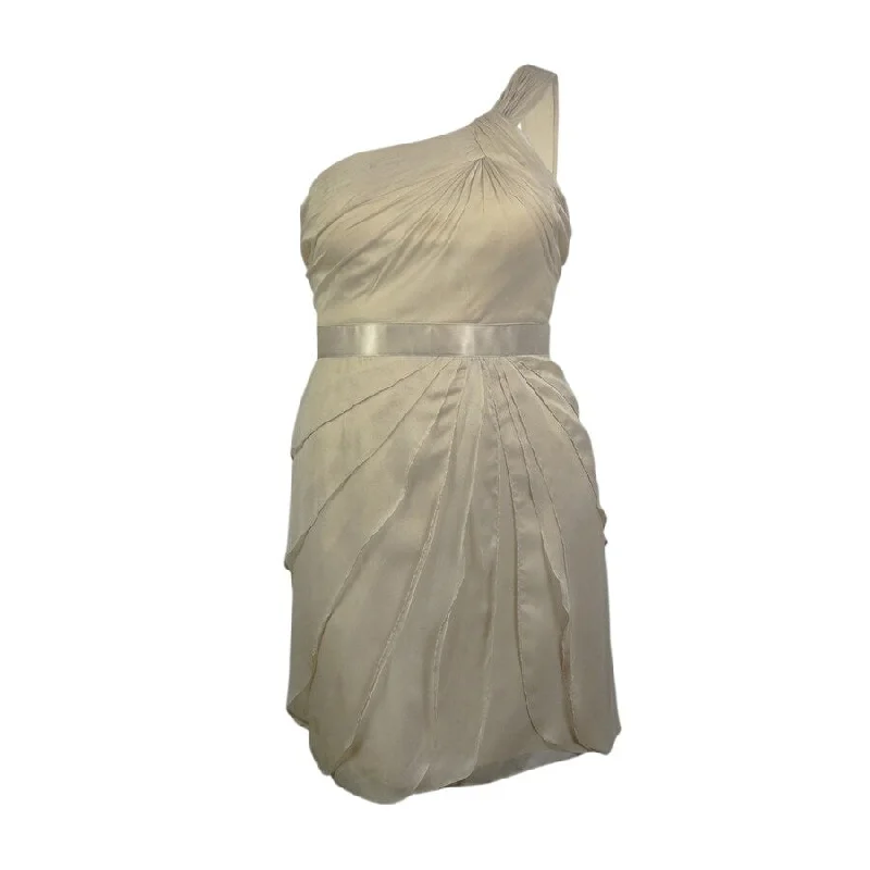 Affordable Online Boutique Adrianna Papell Women's Tiered Chiffon One Shoulder Dress