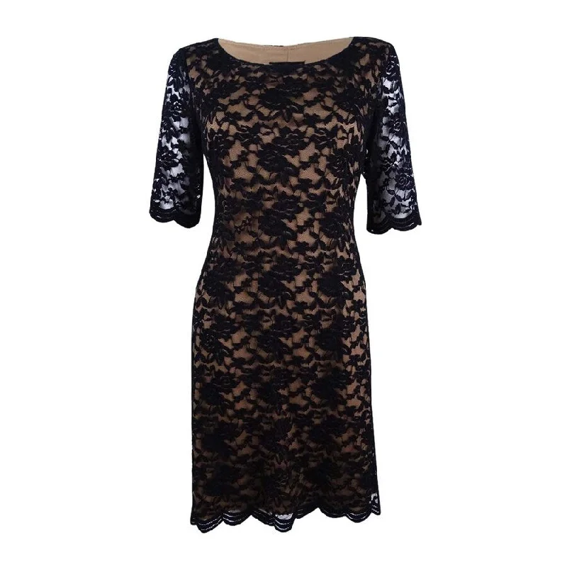 Trendy Athleisure Clothing For Women Connected Apparel Women's Lace Sheath Dress