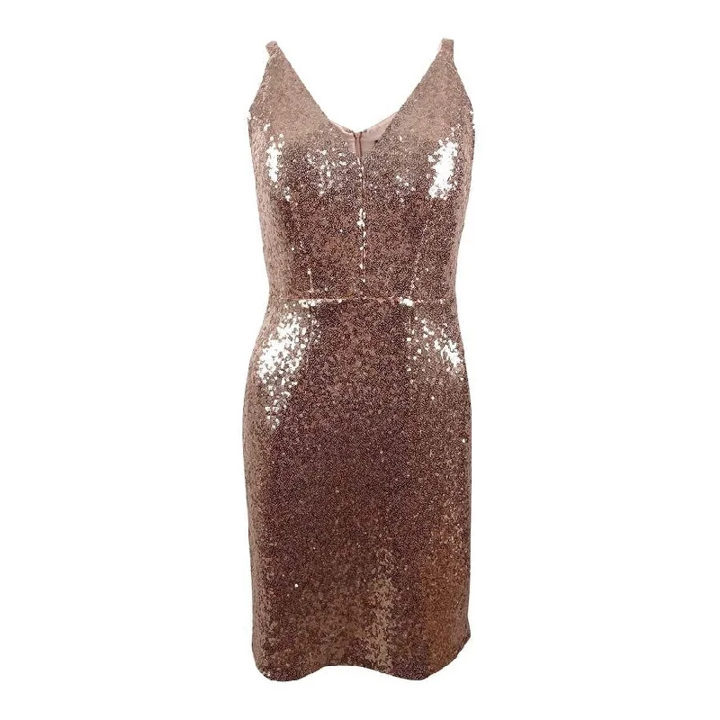 Trendy Outfits For Girls Nightway Women's V-Neck Sequined Sheath Dress (6, Champagne) Trendy Outfits For Girls Nightway Women's V-Neck Sequined Sheath Dress (6, Champagne)