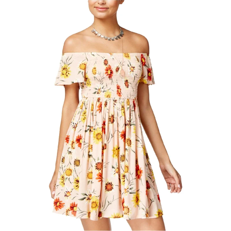 Chic Casual Style American Rag Womens Printed Fit & Flare Dress, Pink, X-Small