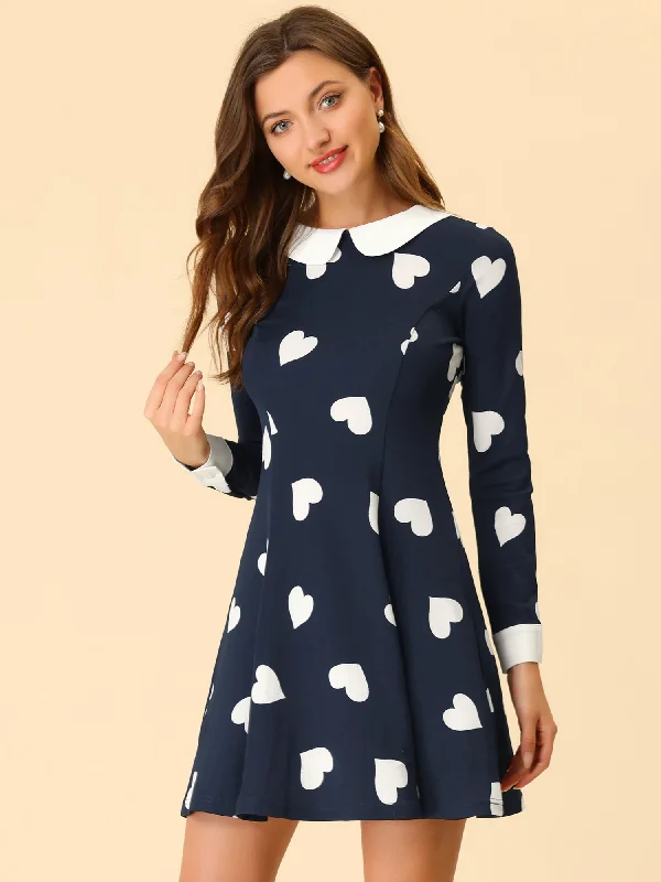 Navy Blue-Heart