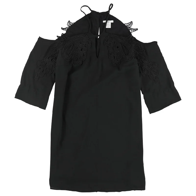 Relaxed Fit Women's Fashion Bar Iii Womens Lace Applique A-Line Dress