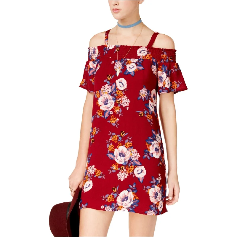 Trendy Street Style Clothing As U Wish Womens Printed A-line Dress, Red, Small