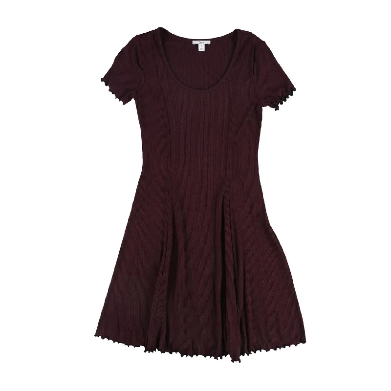 Women's Clothing For Travel Bar Iii Womens Ribbed Fit & Flare Dress