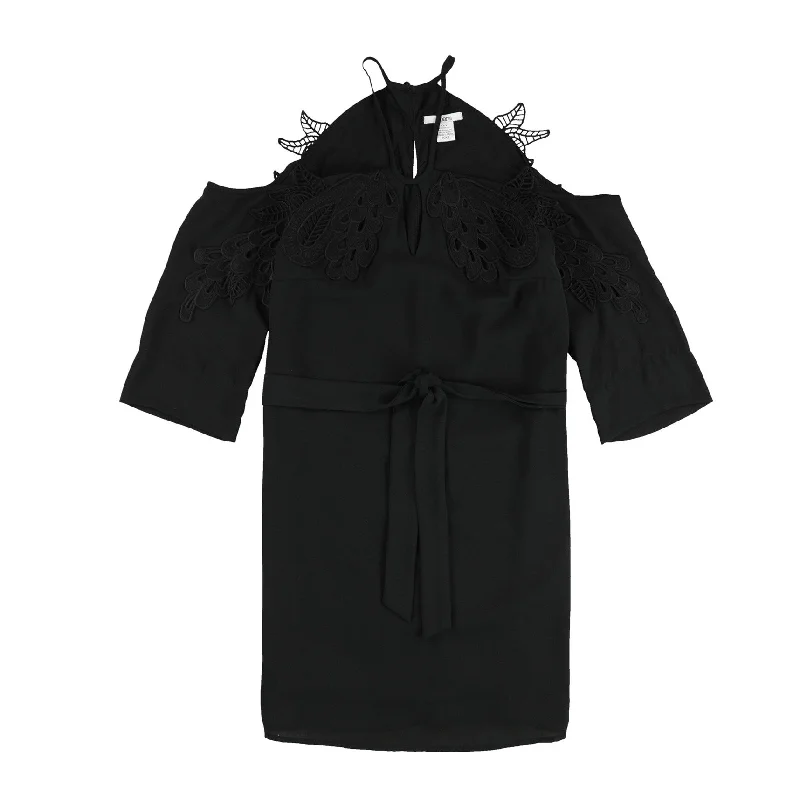 Casual Women's Clothing Online Bar Iii Womens Lace-Applique Off-Shoulder Dress
