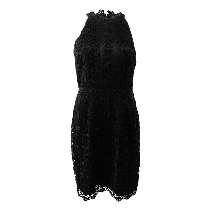 Casual and Comfortable Outfits Adrianna Papell Women's Guipere Lace Halter Dress