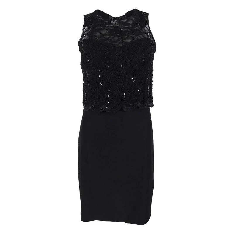 Affordable Fashion Clothing For Women Morgan & Co. Juniors' Bow Back Lace Dress