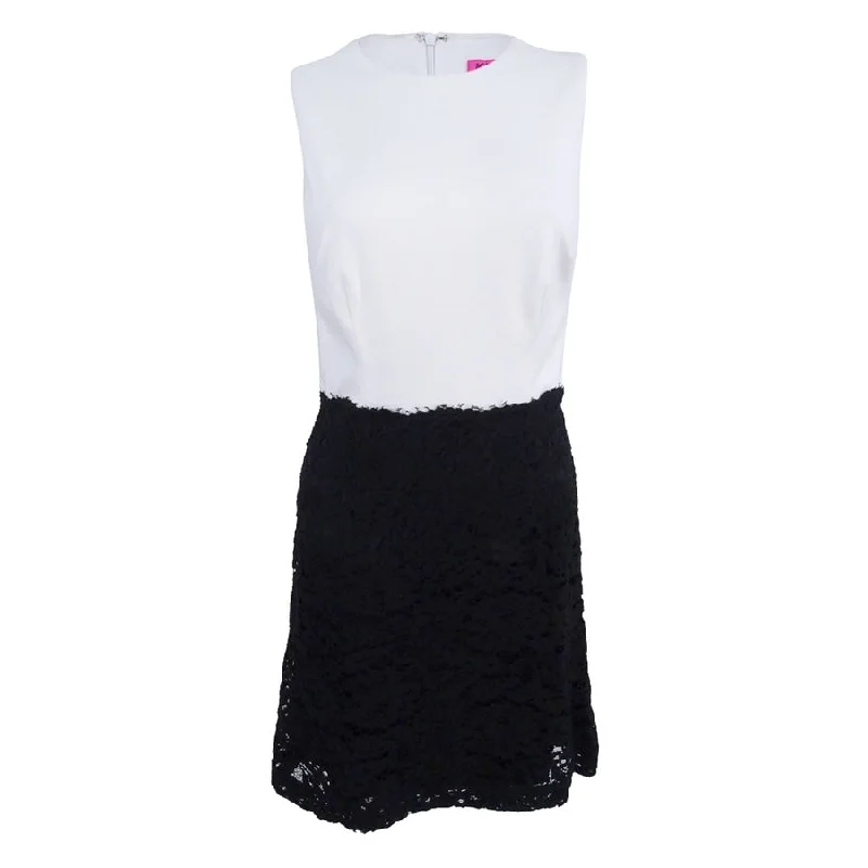 Women's Outerwear Clothing Betsey Johnson Women's Contrast Sheath Dress