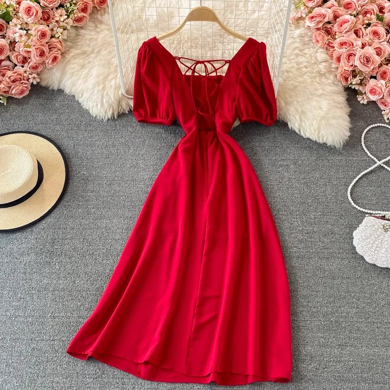 Chic And Comfortable Cute A line short dress fashion dress  550