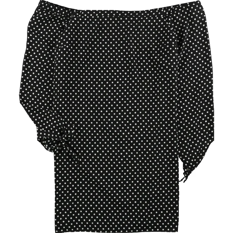 Women's Romantic Outfit maison Jules Womens Polka Dot A-line Dress, Black, XX-Large