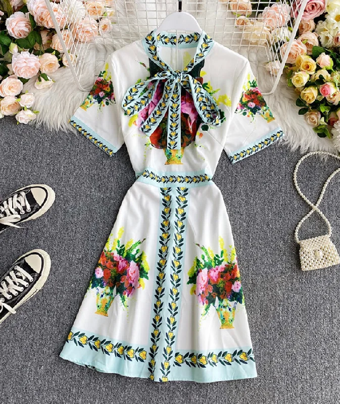 Flash Sale Online A line printed dress  1003