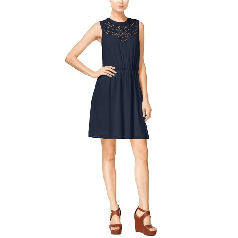 Bold Fashion Maison Jules Womens Cinched Waist A-Line Dress