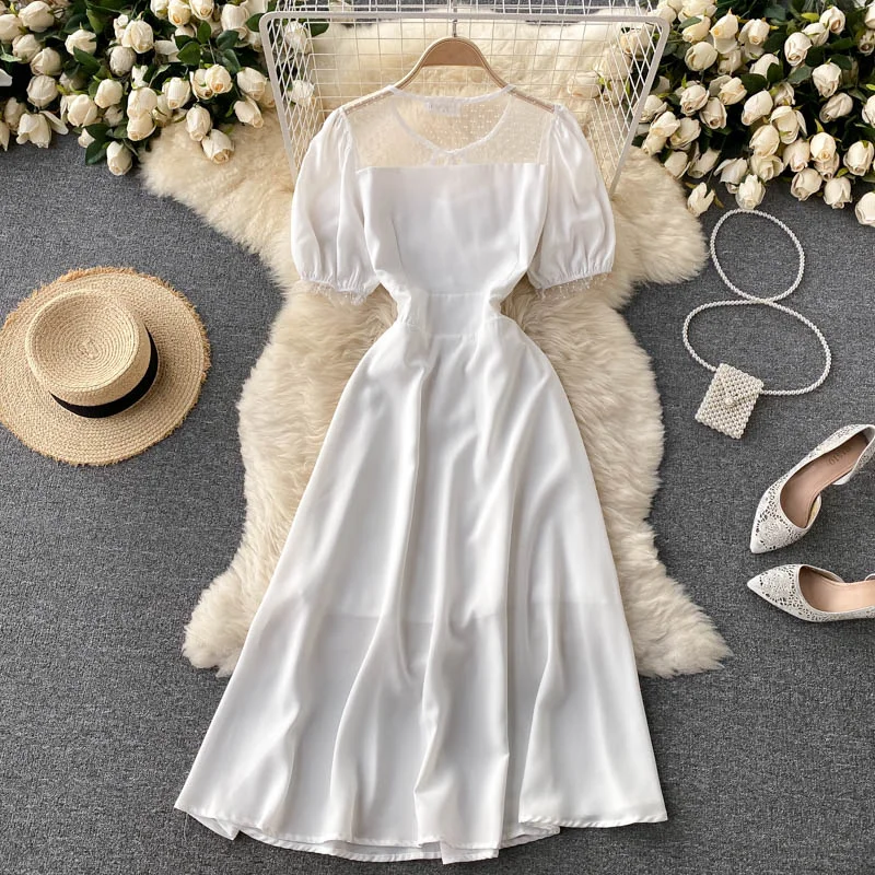 Elegant Styles Cute A line see through short dress fashion dress  579