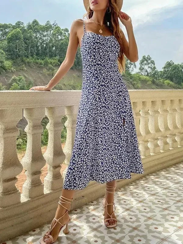 Women's Transitional Outfit Womens Printed Sun Dress
