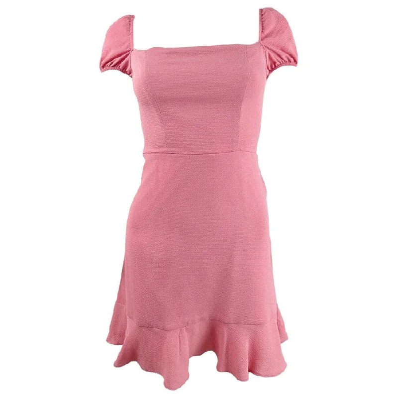Women's Plus-Size Clothes B Darlin Juniors' Flounce-Hem A-Line Dress