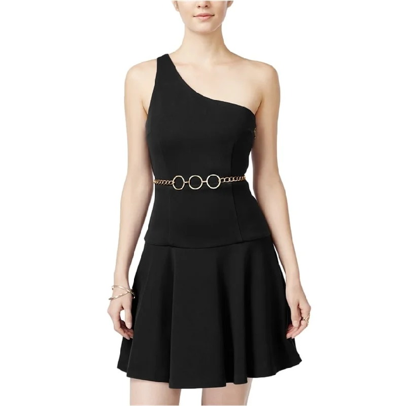 Women's Floral Print Outfit XOXO Womens Chain A-line Dress, Black, XX-Large