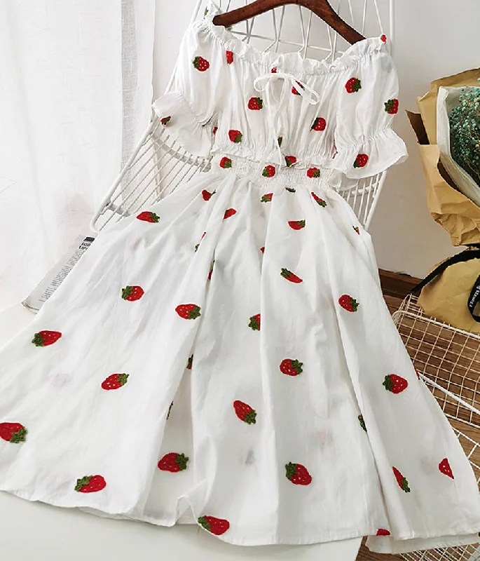 Exclusive Discount Cute A line fruit dress fashion girl dress  1236