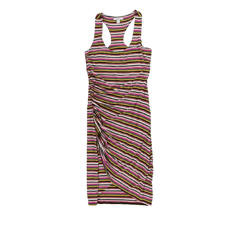 Women's Activewear Garments Bar Iii Womens Striped Asymmetrical Dress