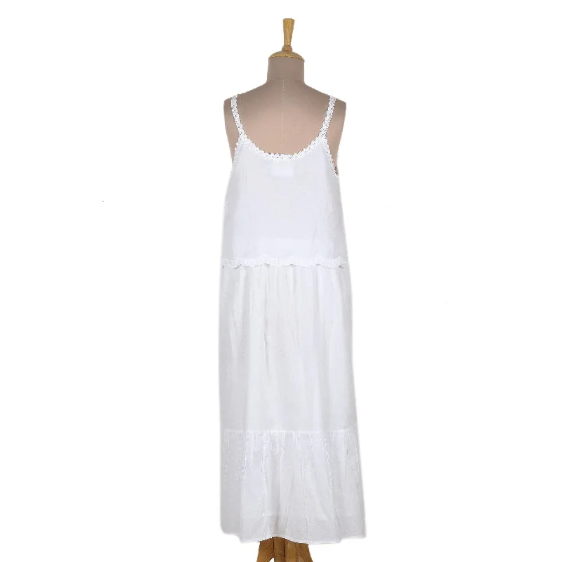 Clothing Online Novica Handmade White Summer Paisley Embroidered Cotton Overlay Dress Clothing Online Novica Handmade White Summer Paisley Embroidered Cotton Overlay Dress