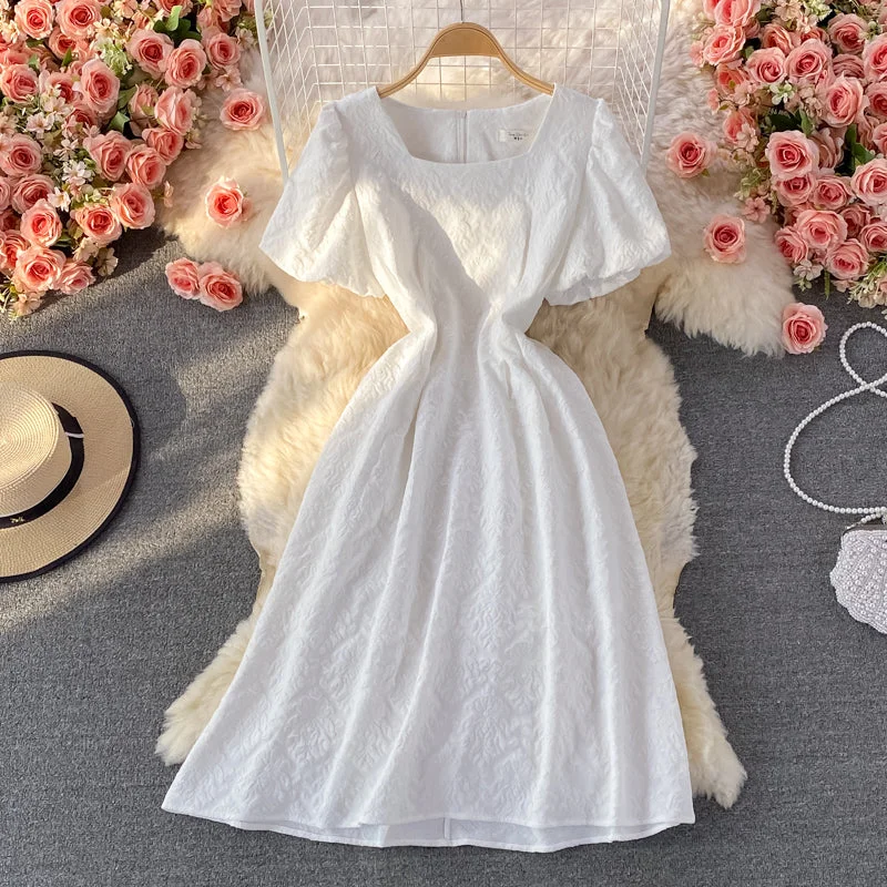 Women's Professional Outfit White A line short dress fashion dress  488