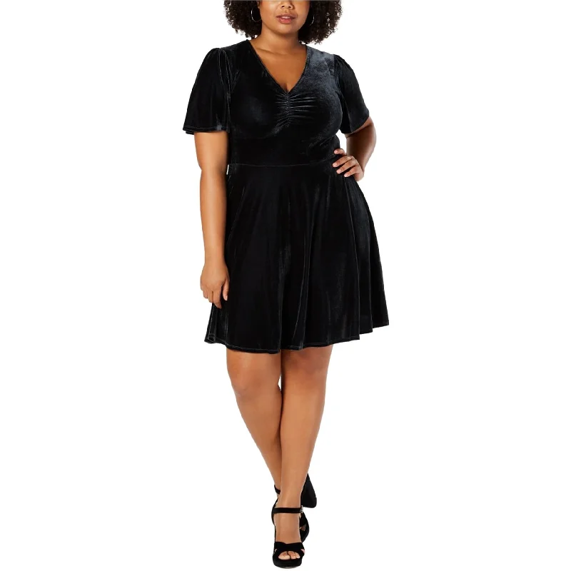 Clothes Sales Soprano Womens Cinched Skater Dress