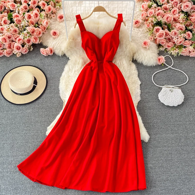 Clothes For Woman Cute A line sweeteart neck dress fashion dress  468