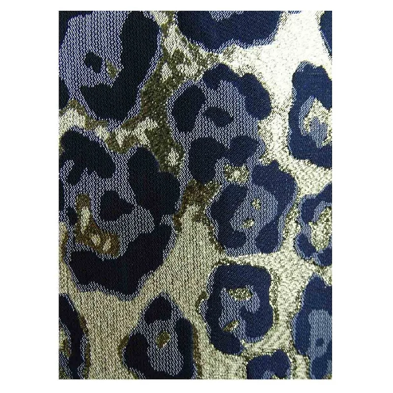 Best Online Women's Boutiques Aidan Mattox Women's Off-The-Shoulder Animal-Print Jacquard Dress 0, Black Gold