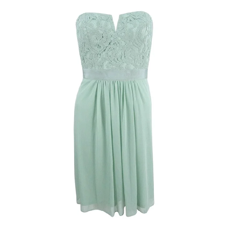 Best Clearance Sales Right Now Adrianna Papell Women's Strapless Lace Dress