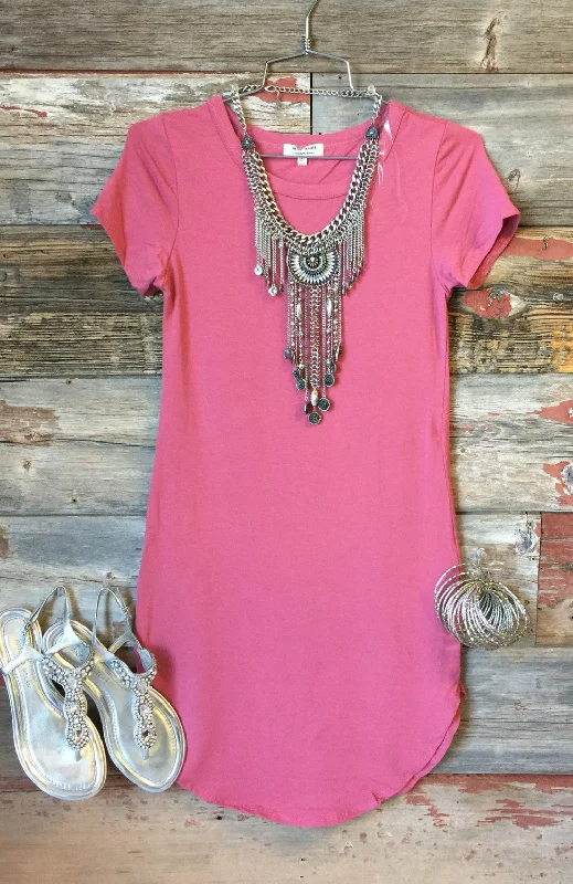 Women's Plus-Size Clothes Fun in the Sun Tunic Dress: Pomegranate