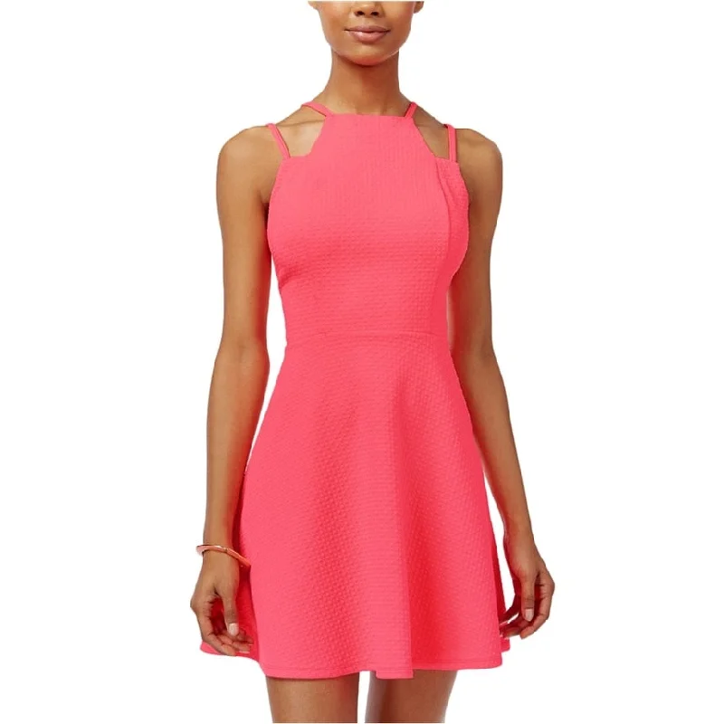 Women's Outerwear for All Weather Conditions Material Girl Womens Quilted A-line Dress, Pink, X-Large