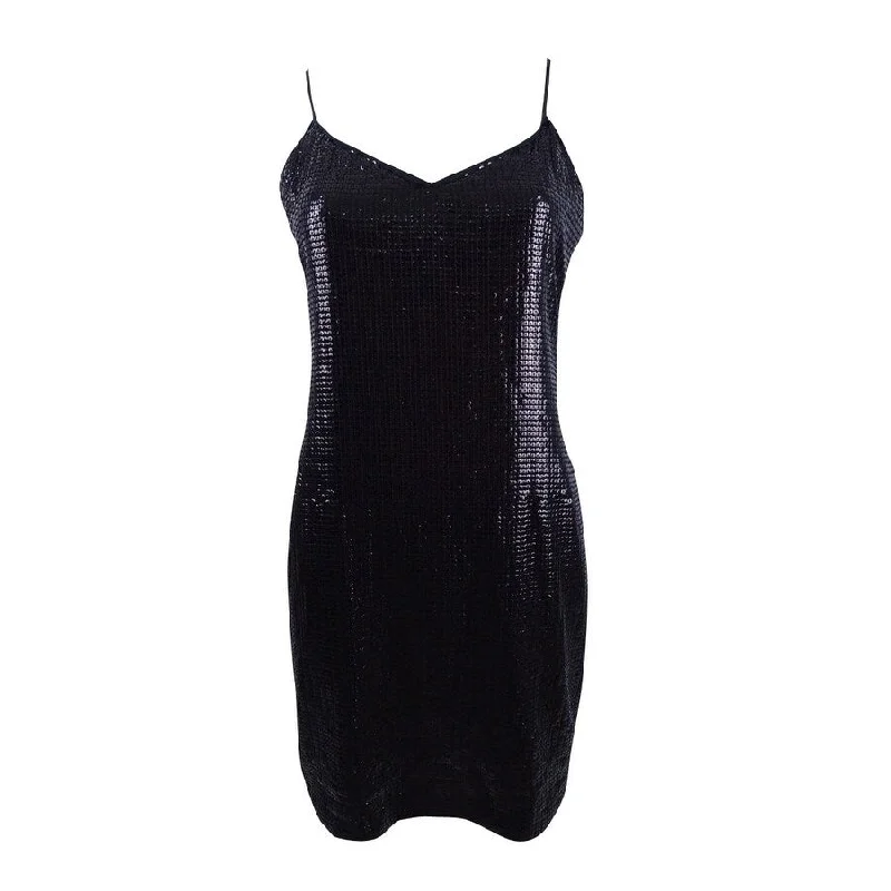 Women's Chic Outerwear Outfit Vince Camuto Women's Sequined Slip Dress
