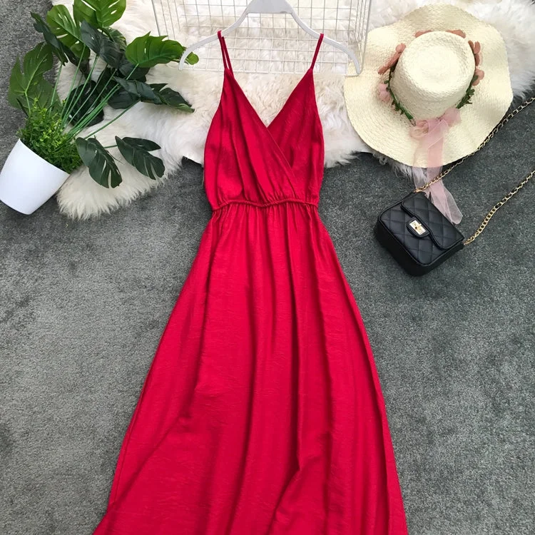 Everyday Wear Sling off shoulder Hepburn Fairy Dress  3130