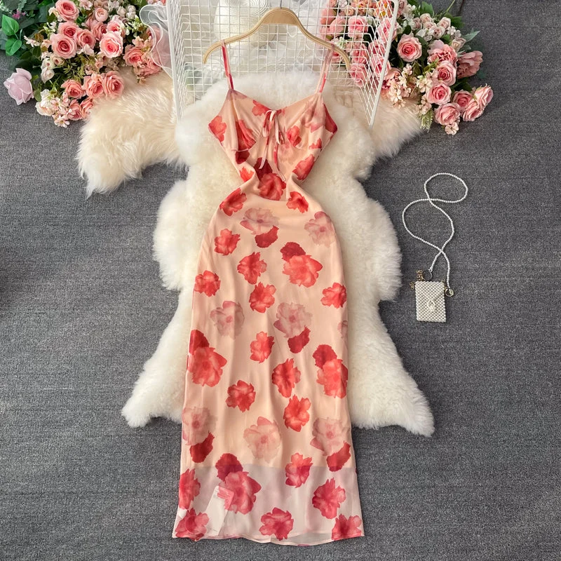 Fashion Essentials French first love Chiffon Dress  2976