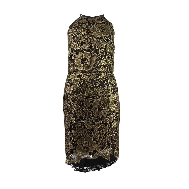Modern Casual Clothing Adelyn Rae Women's Metallic Sheath Dress